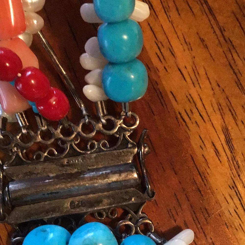 Gorgeous multi strand semi precious necklace - Picture 3 of 5